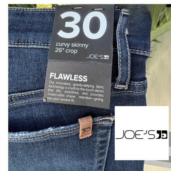 Joe's Jeans Denim - Joe's Jeans Flawless Curvy Skinny NWT Crop Sz 30" Dark Wash
